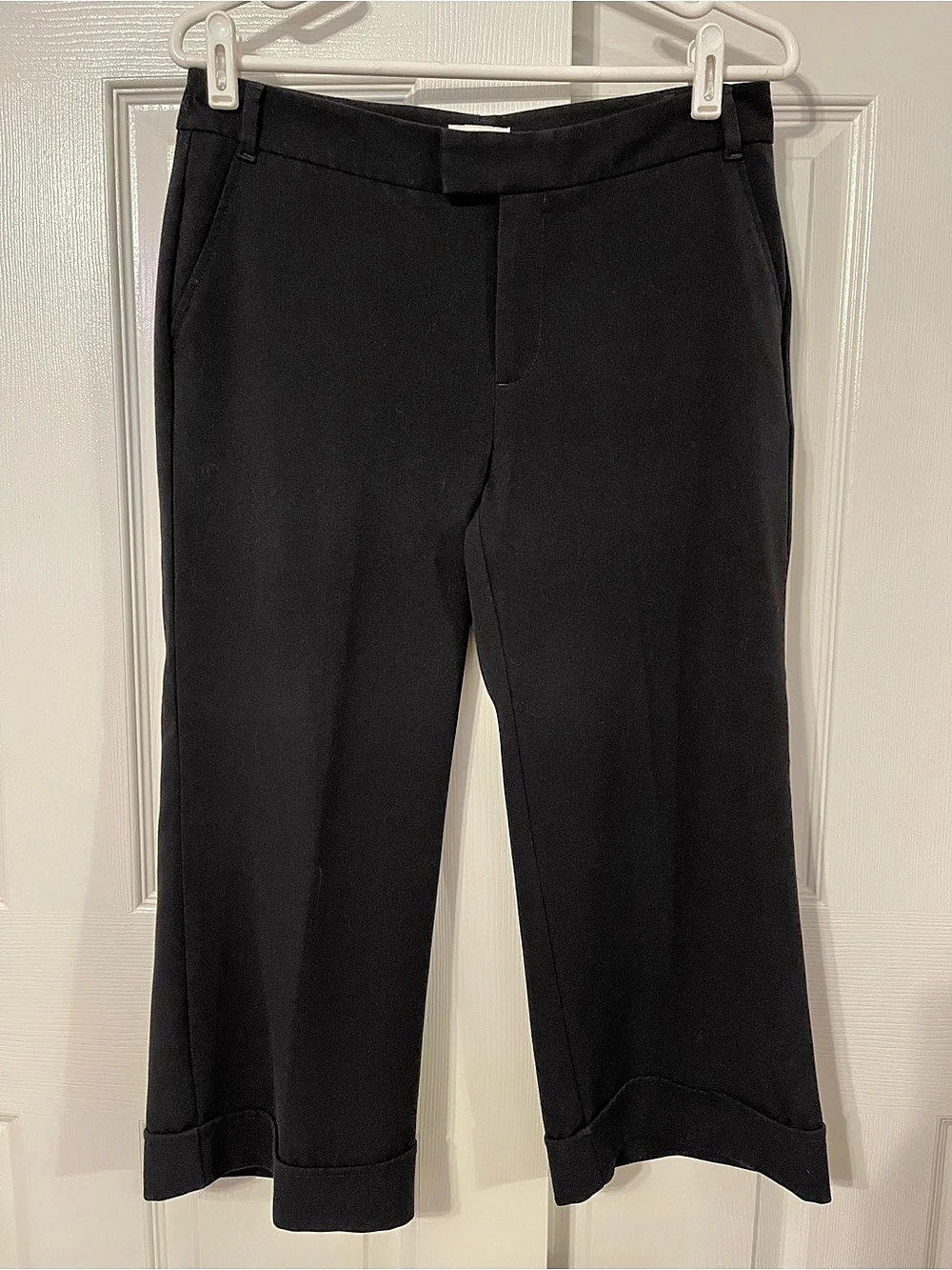 Dockers Favorite Fit Cuffed Cropped Dress Pants in Black